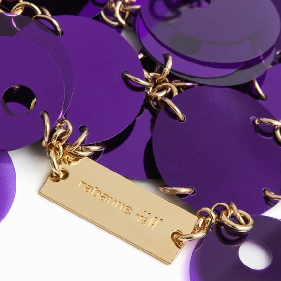 H&M Rabanne Sequin-disk Mini Skirt - Picture 4 of 5